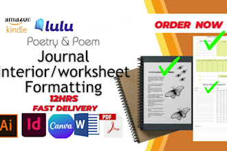 design journal interior poem poetry book custom planner worksheet low content