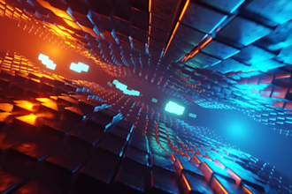 3d abstract animation 3d music visualization loop gif 4k abstract video houdini
