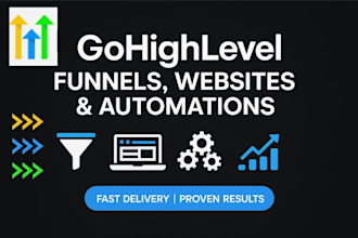 build gohighlevel sales funnel website create ghl automation workflows a2p 10dlc