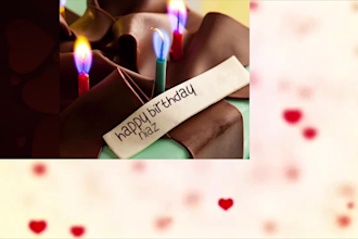 create slideshow video for birthday, anniversary and funeral