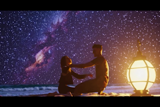 a stunning ai music video romantic valentine animation