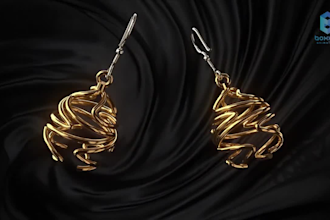 create a 3d jewelry animation of your 3d cad design