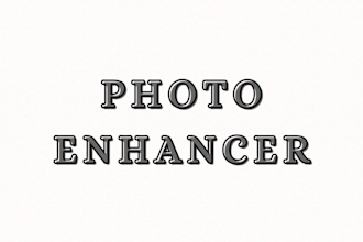 do photo enhancer, retouching and improving quality