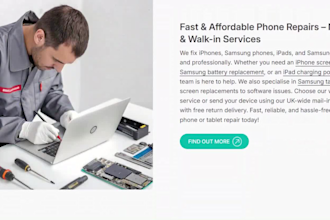 design phone repair, computer repair, laptop repair, mobile repair website
