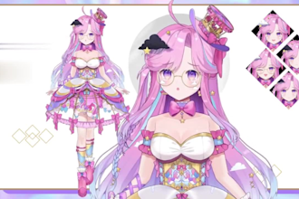 create and rig a custom live 2d vtuber model, live 2d character vtuber rigging