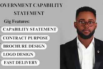write and design an effective federal government capability statement in 4hrs
