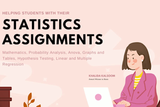 assist you in statistics, probability mathematics