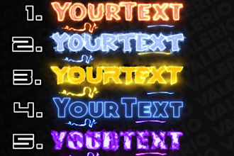 create a animated custom text 2