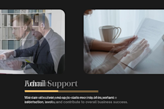 provide email and admin support, copypasting, and data entry