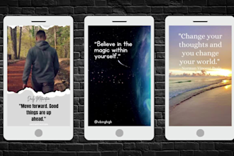 create motivational quotes youtube shorts, instagram reels