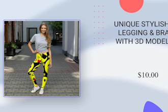design custom trendy legging, pants, capris and sports bra