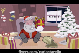 make your logo be part of a christmas story video