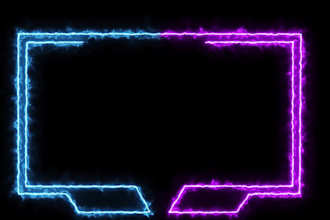 custom animated twitch logo, kick stream overlay panels screens banners facecam