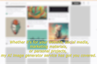 ai generated image generator with custom text overlay