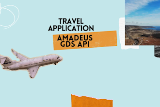 develop travel app for flight booking, hotel booking, amadeus gds