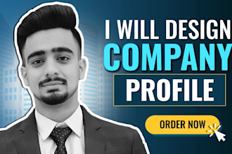 design a professional company profile, business proposal, or annual report
