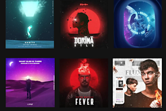 create a motion graphics for flyers or art cover