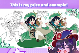 drawing cute fullbody anime chibi art