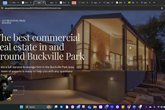 build real estate website and landing page