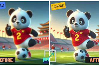 upscale, low quality images upto 4 mb and photo restoration