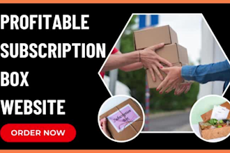 design subscription box website subscription shopify store membership website