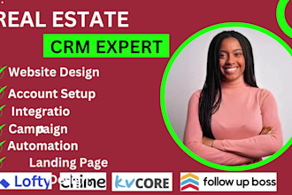 design real estate website setup lofty crm boldtrail kvcore chime fub