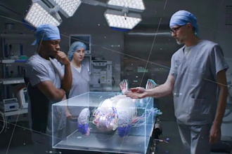 do 3d medical hologram futuristic animation, hologram animation, 3d hologram fan