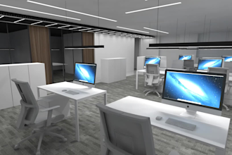 design office, meeting room, reception, workplace interiors