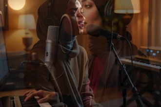 sing and write perfectly in english, and arabic