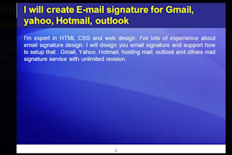 create email signature for gmail yahoo hotmail  outlook