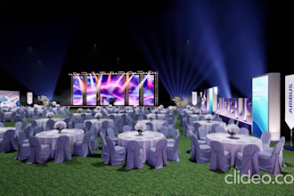 design and rendering an event of any size or trade