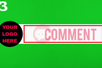create youtube subscribe, like button animation with green screen