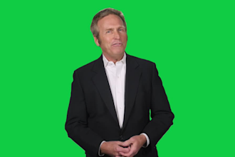 create a green screen spokesperson video