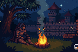 do pixel art background animation for you