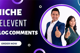 do 100 unique nofollow niche relevant blog comment backlinks
