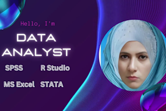 clean, analyze, and visualize your data using r, spss, or excel
