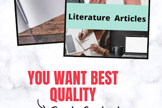 write best english  literature blogs and articles