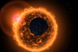 make earth and sun zoom logo reveal trailer