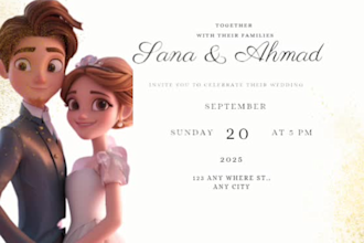 design custom wedding  invitation cards and  event invites