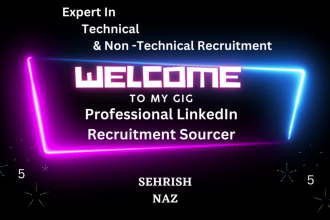 create a recruiting database using linkedin for tech and non tech roles