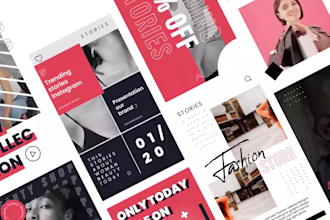 create professional instagram story video and facebook ads
