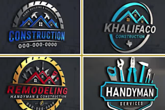 handyman logo,roofing ,home repair ,construction ,plumbing,home decor flyer