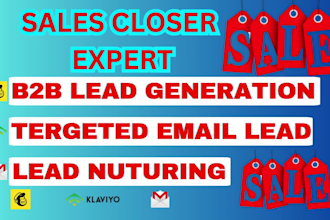 be linkedin lead generation expert and tergeted email lead for your business