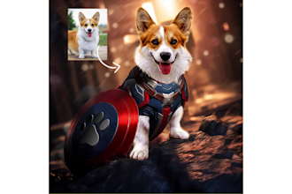 turn your furbaby into superhero