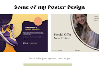 design creative and modern posters that stand out