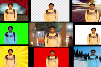 photoshop image editing cutout, green background removal