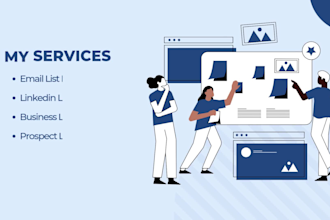 provide data entry b2blead generation and build a prospect email list