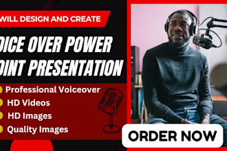 powerpoint presentation slide with voice over convert to hd video pitch deck