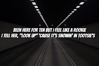make lyrics music video for youtube