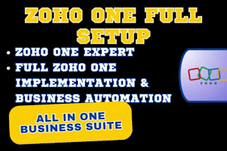 be your zoho one expert for full implementation and business automation